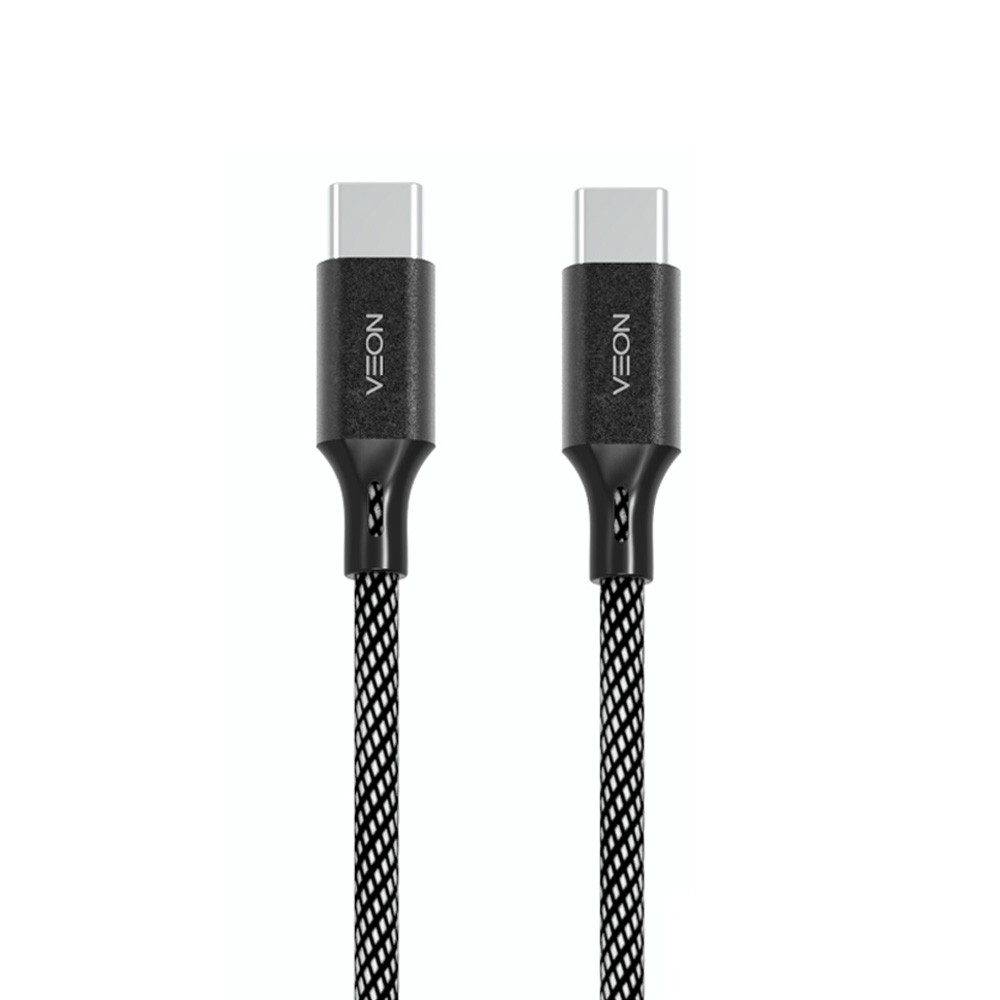 베온 C타입충전케이블 메탈 페브릭 케이블 C-C핀 1.2M 60W (KSC-CC12)