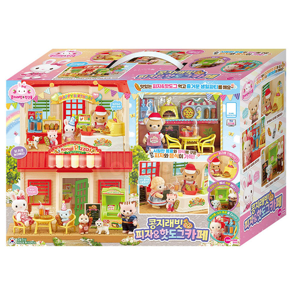 원앤원 주방놀이 콩지래빗 피자 핫도그 카페 소꿉놀이 장난감 완구