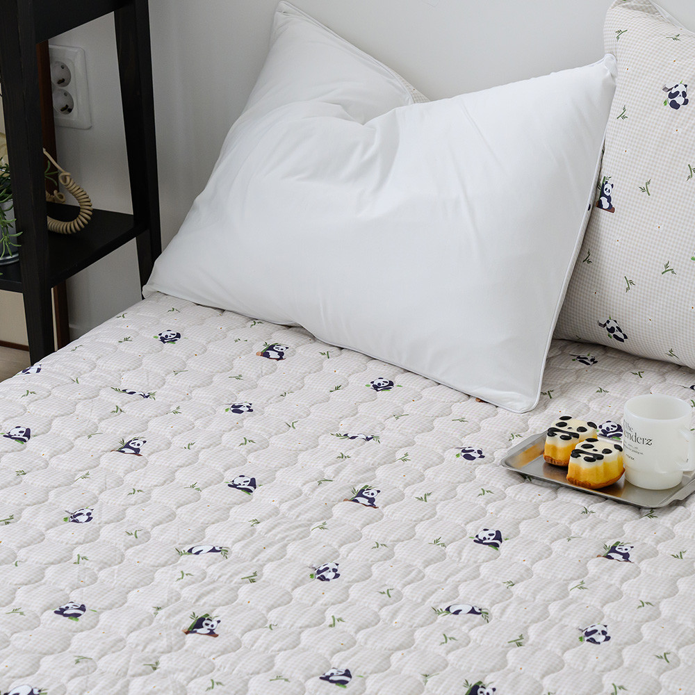 해피니 침대패드 주토피아 카페트겸 패드 밴딩 슈퍼싱글 SS (베이지)