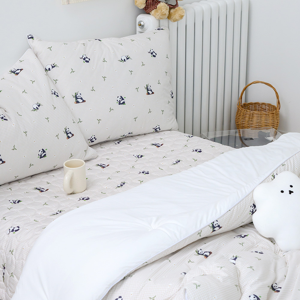 해피니 이불패드세트 주토피아 차렵이불 패드세트 슈퍼싱글 SS (베이지) (베개솜 별매)