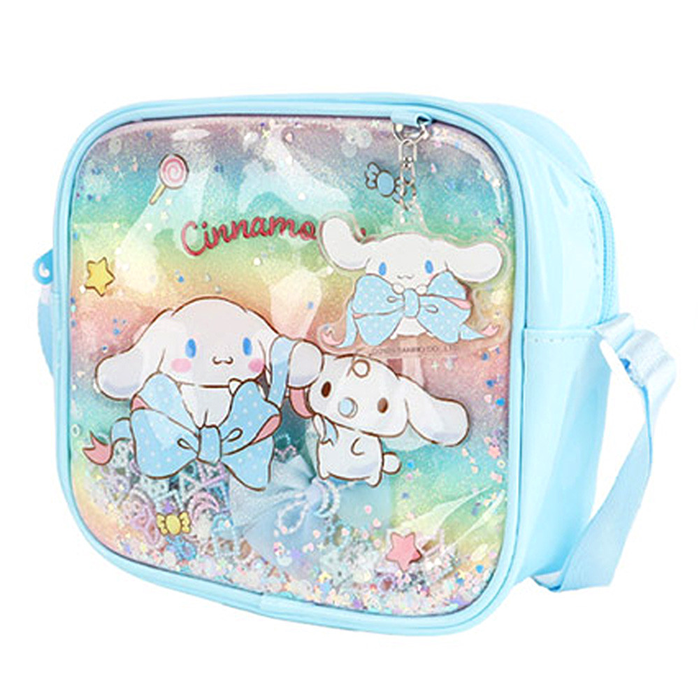 윙하우스 크로스가방 시나모롤 블링리본 사각 크로스백 (스카이블루) 캐릭터 가방