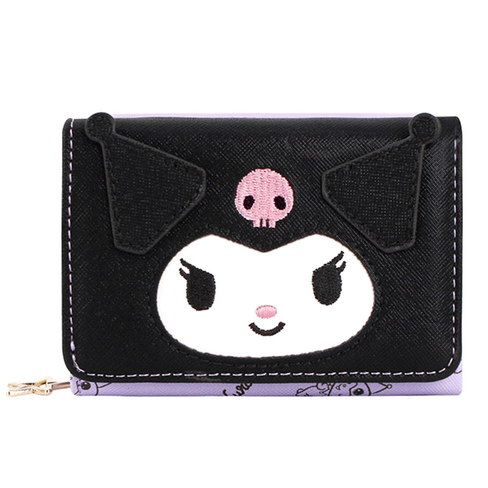 윙하우스 학생지갑 쿠로미 얼굴 반지갑 캐릭터 편리한 예쁜지갑