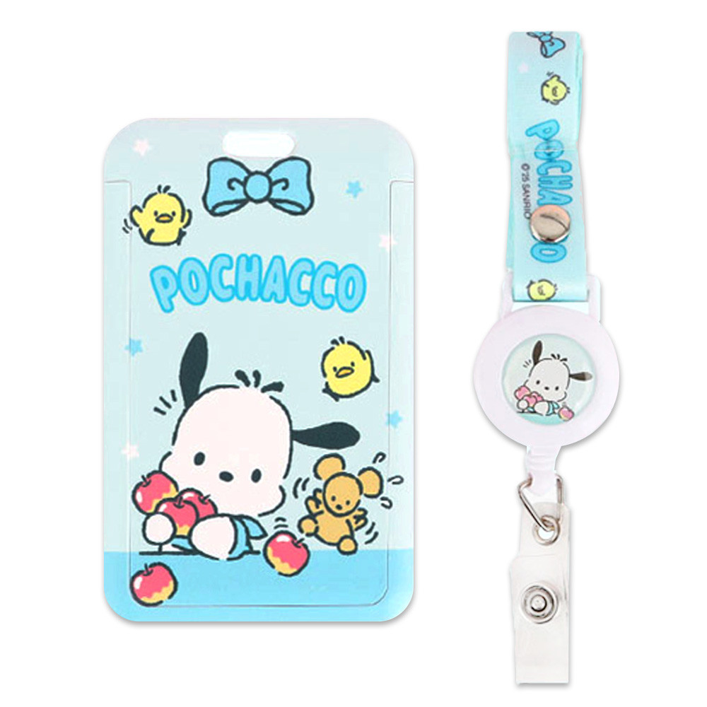 윙하우스 카드지갑 산리오 릴 목걸이 교통카드 지갑 (포차코) 편리한 카드 파우치