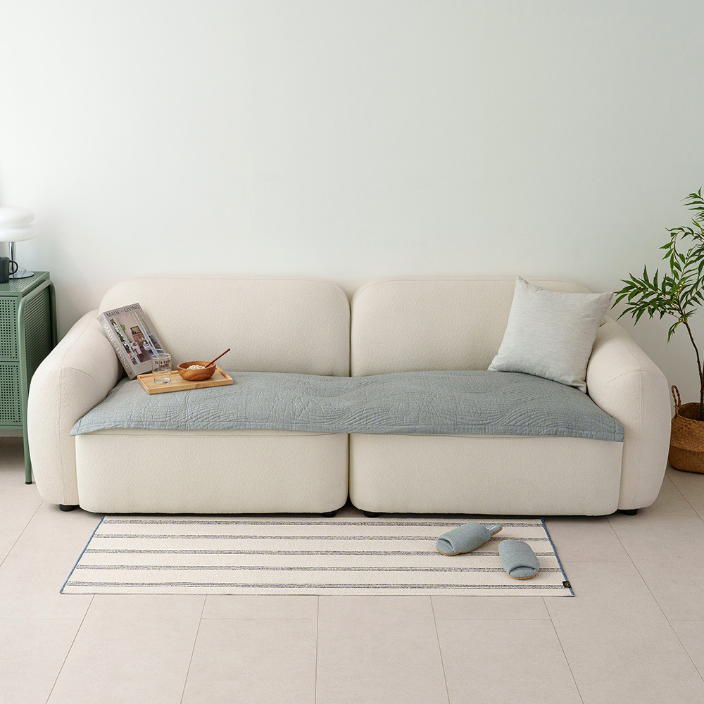 해피니 소파패드 도브 3인용 패드 65x180 (다크그레이) 쇼파 카우치 매트