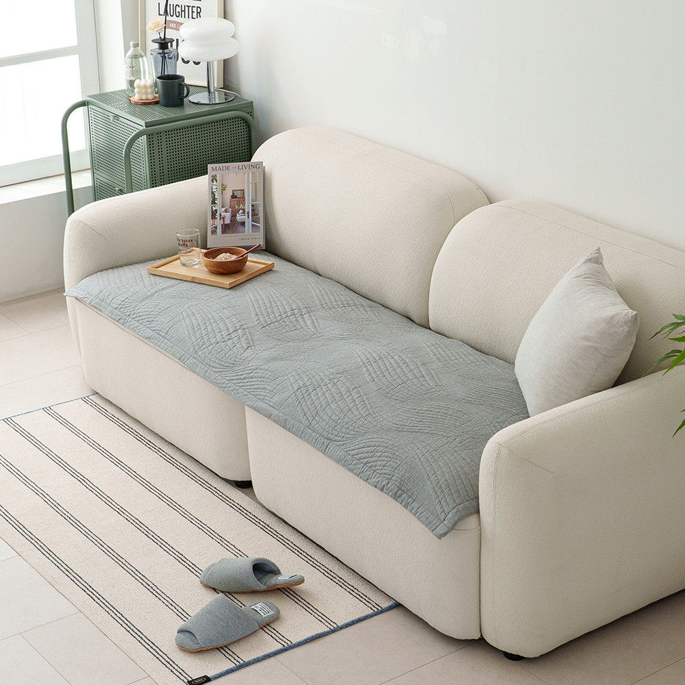 해피니 소파패드 도브 4인용 패드 65x240 (다크그레이) 쇼파 카우치 매트