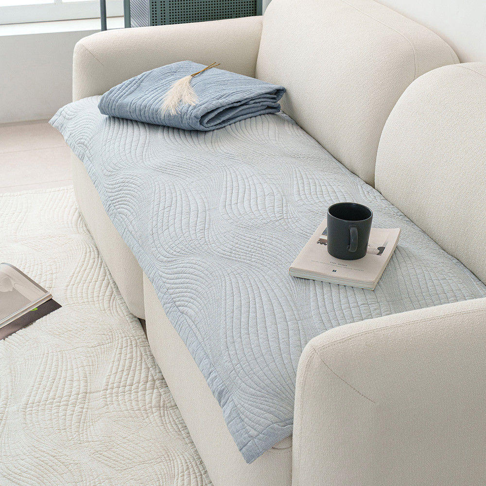 해피니 소파패드 도브 돌소파 패드 90x200 (라이트그레이) 쇼파 카우치 매트