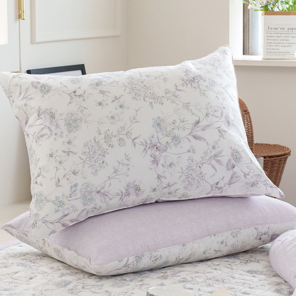 해피니 베개커버 토파즈 베개 50x70 (퍼플) (베개솜 미포함)