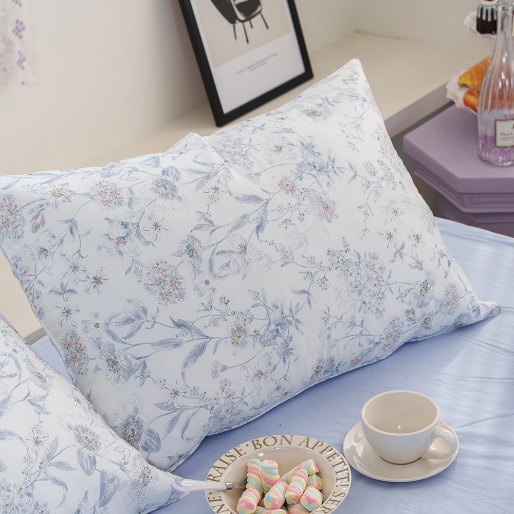 해피니 베개커버 토파즈 베개 50x70 (블루) (베개솜 미포함)