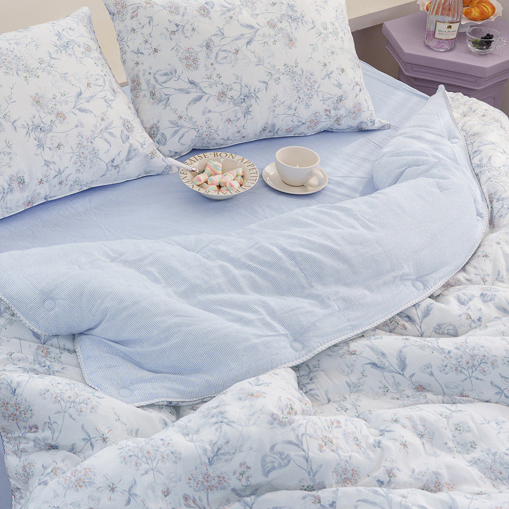 해피니 이불 토파즈 차렵이불 퀸 Q (블루)