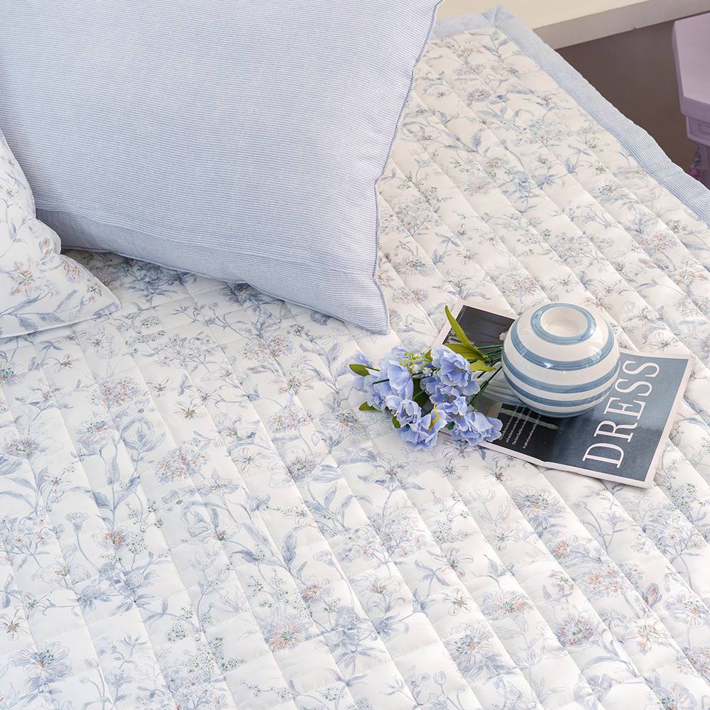 해피니 침대패드 토파즈 카페트겸 패드 슈퍼싱글 SS (블루)