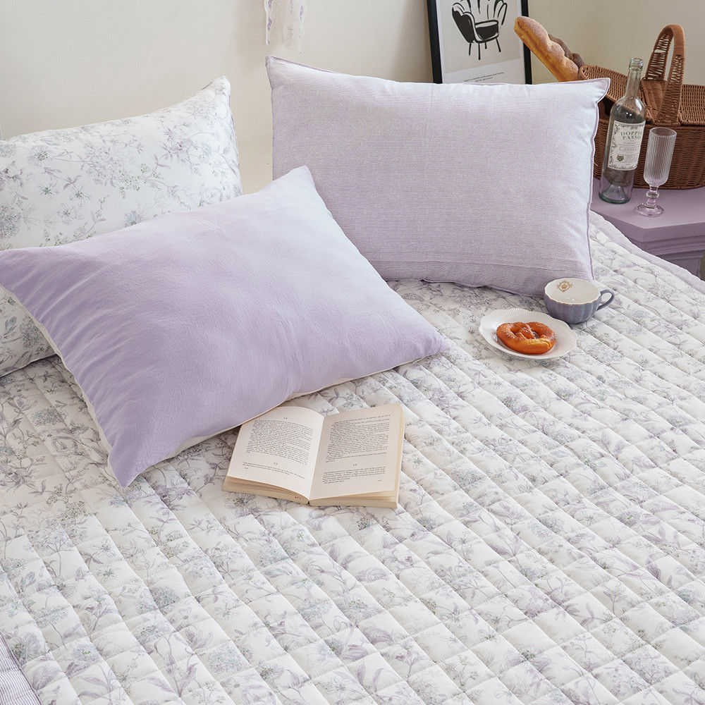 해피니 침대패드 토파즈 카페트겸 패드 퀸 Q (퍼플)