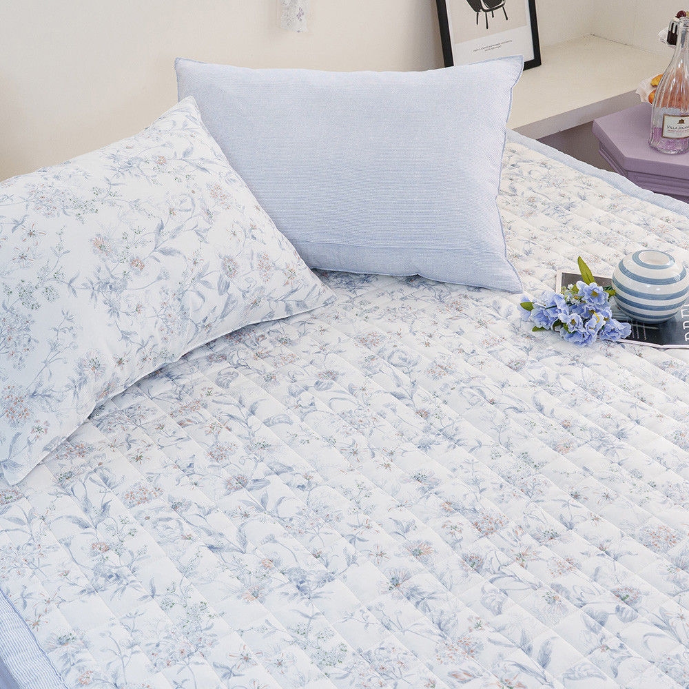 해피니 침대패드 토파즈 카페트겸 패드 퀸 Q (블루)