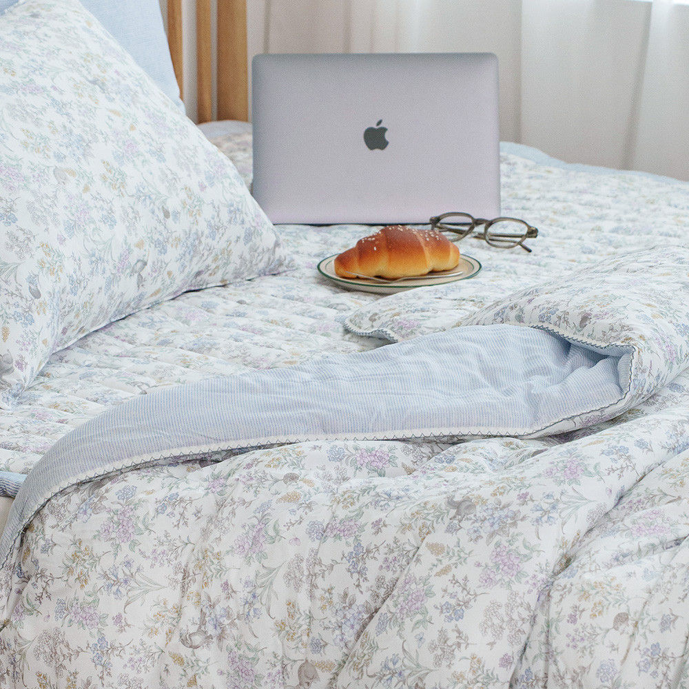 해피니 이불 버니 차렵이불 슈퍼싱글 SS (블루)