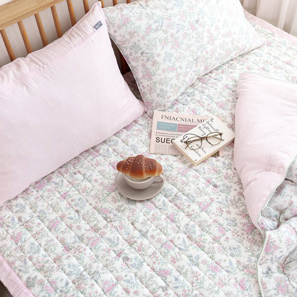 해피니 침대패드 버니 카페트겸 패드 퀸 Q (핑크)