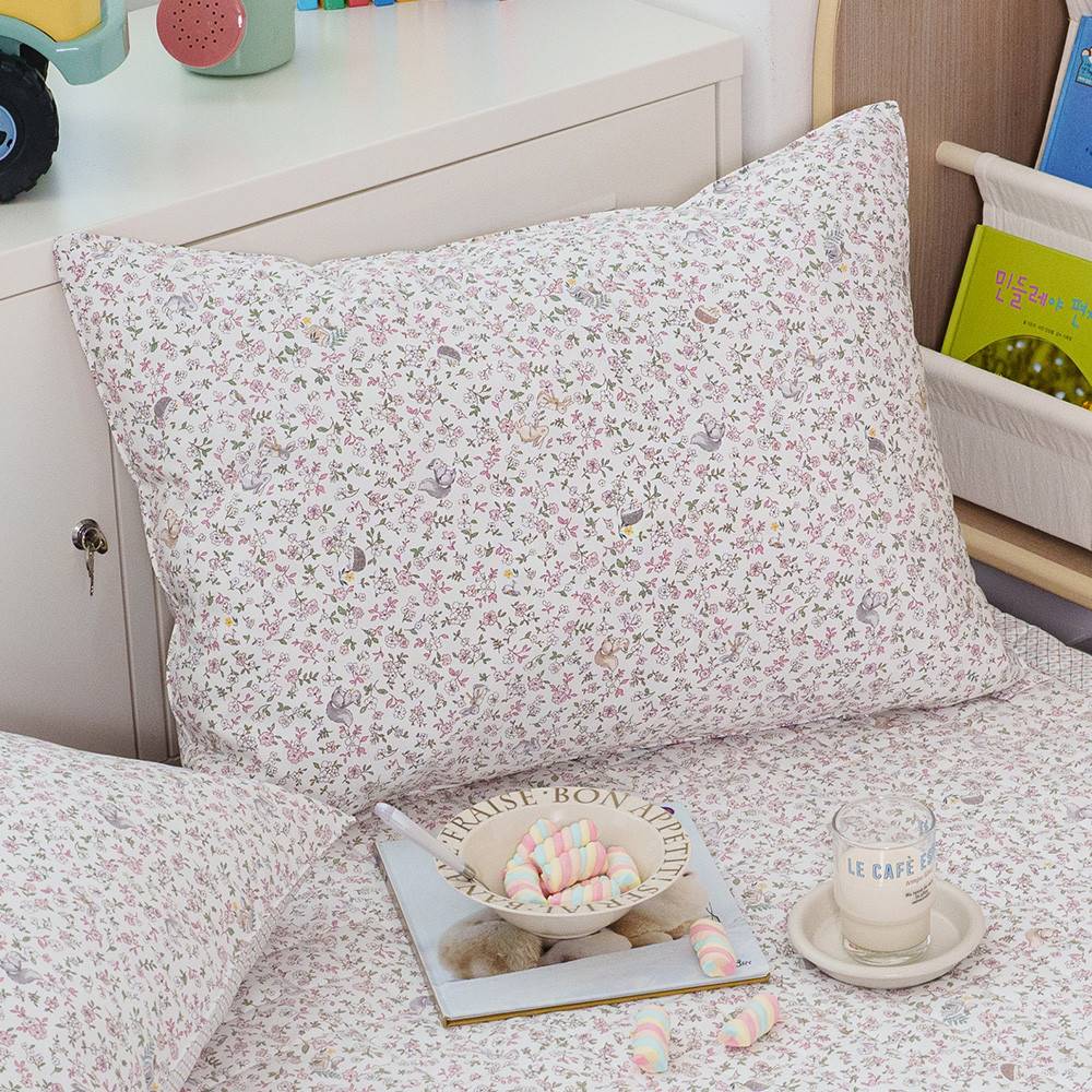 해피니 베개커버 미로 베개 50x70 (핑크) (베개솜 미포함)