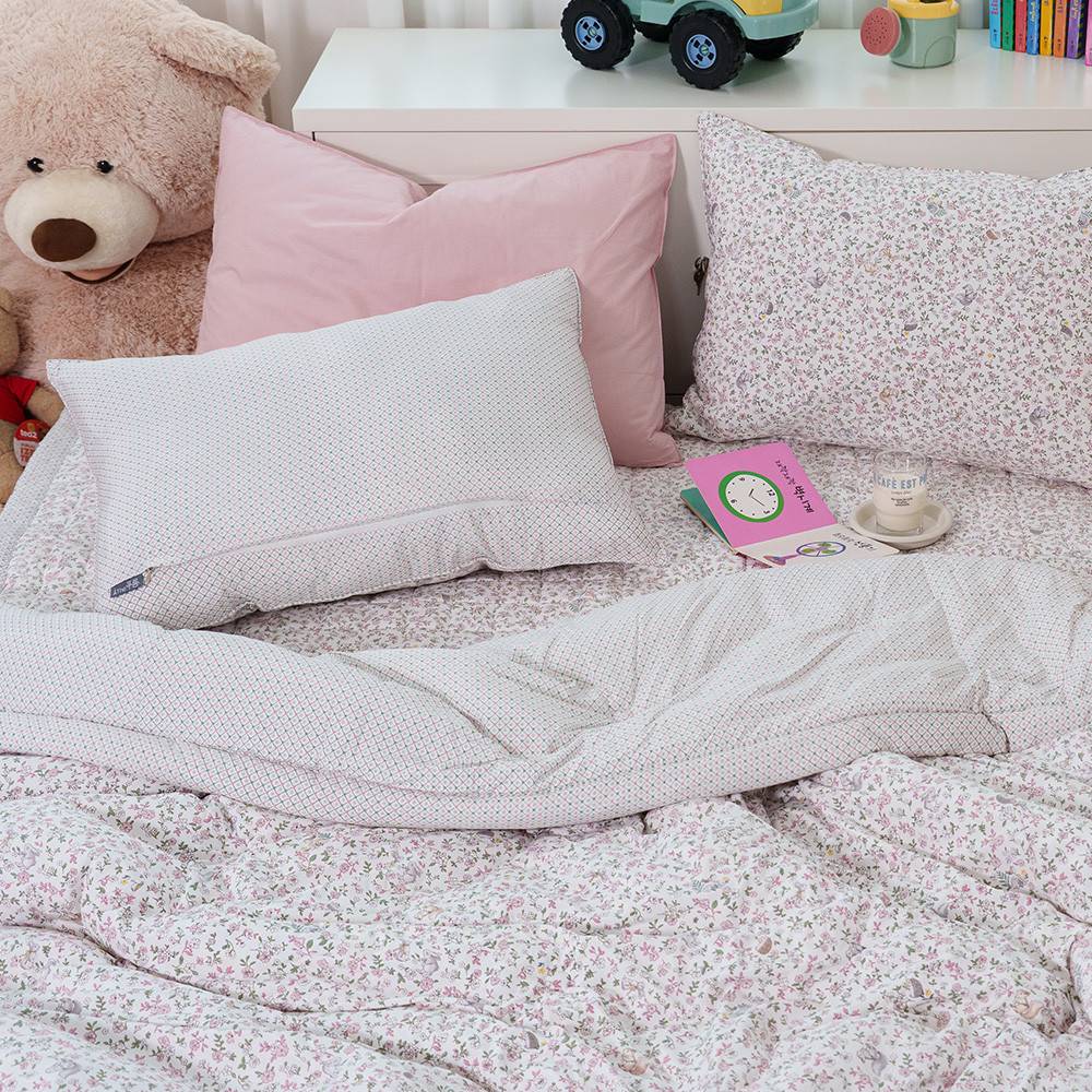 해피니 이불 미로 차렵이불 퀸 Q (핑크)