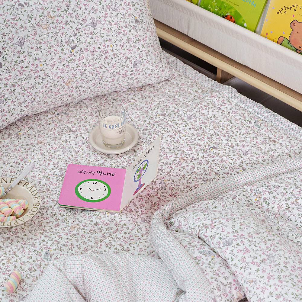 해피니 침대패드 미로 카페트겸 패드 슈퍼싱글 SS (핑크)