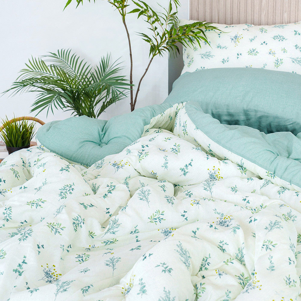 해피니 이불 가드니아 차렵이불 슈퍼싱글 SS (그린)