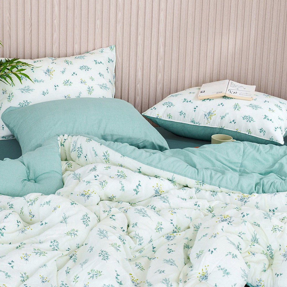 해피니 이불 가드니아 차렵이불 퀸 Q (그린)