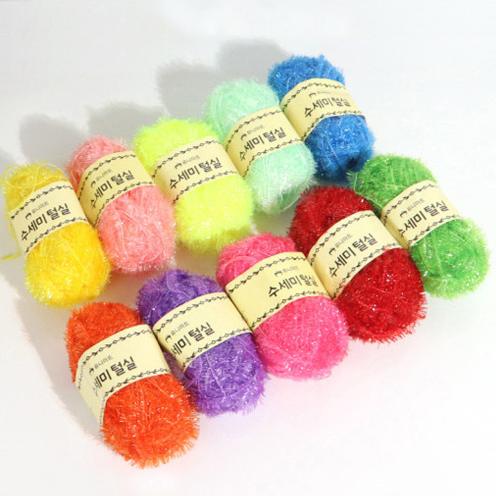 유니아트 뜨개실 (털실) 수세미 털실 미니 (5개입) (택1)