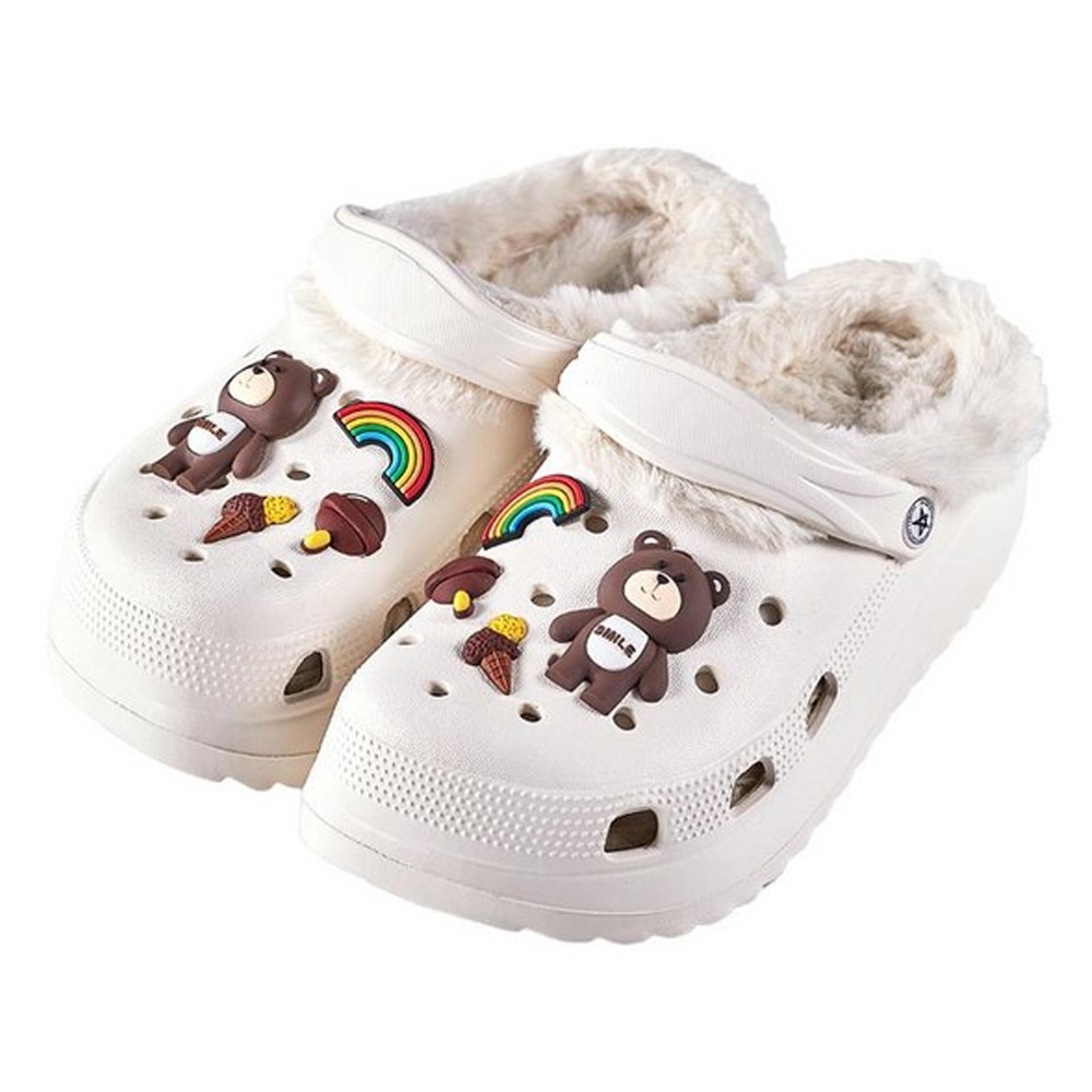 선업 슬리퍼 털안감 베네핏2 방한 샌들 슬리퍼 (아이보리) (택1) 털샌들