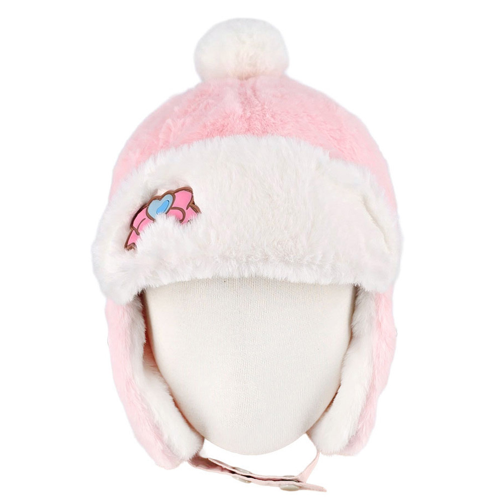 성창 방한모자 마이멜로디 파스텔퍼 공군모 어린이 아동 털모자