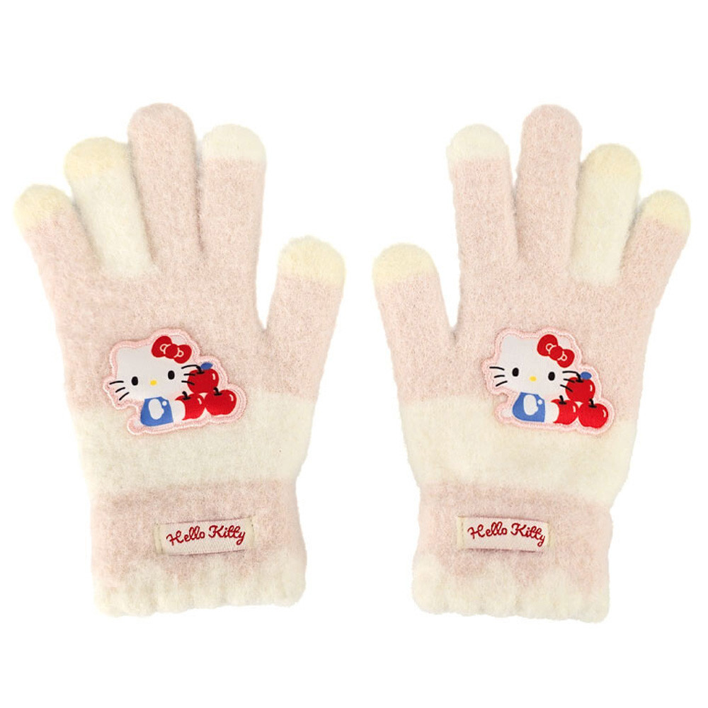 성창 방한장갑 헬로키티 크림 소프트 니트 장갑 아동 어린이 예쁜장갑