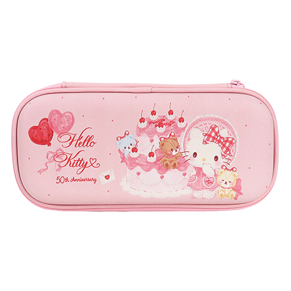 윙하우스 소품가방 헬로키티 와이드 EVA 파우치 50TH 화장품 파우치백