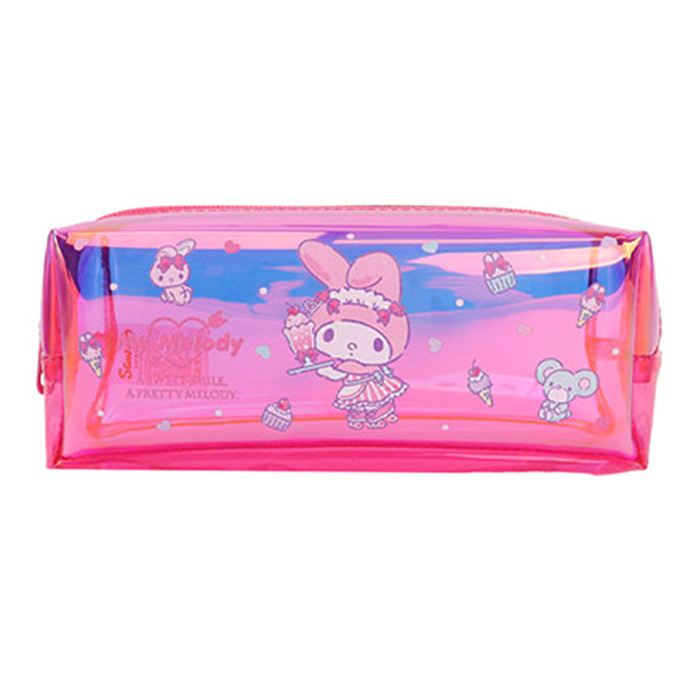 윙하우스 소품가방 산리오 홀로그램 스퀘어 파우치 (마이멜로디) 화장품 파우치백