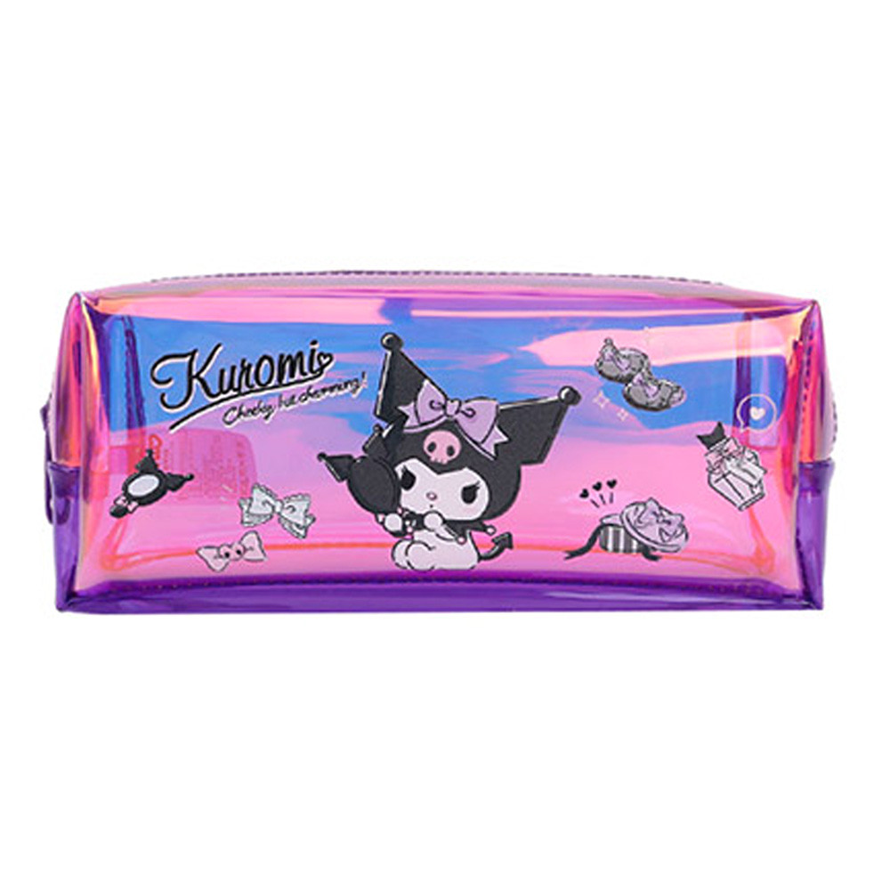 윙하우스 소품가방 산리오 홀로그램 스퀘어 파우치 (쿠로미) 화장품 파우치백