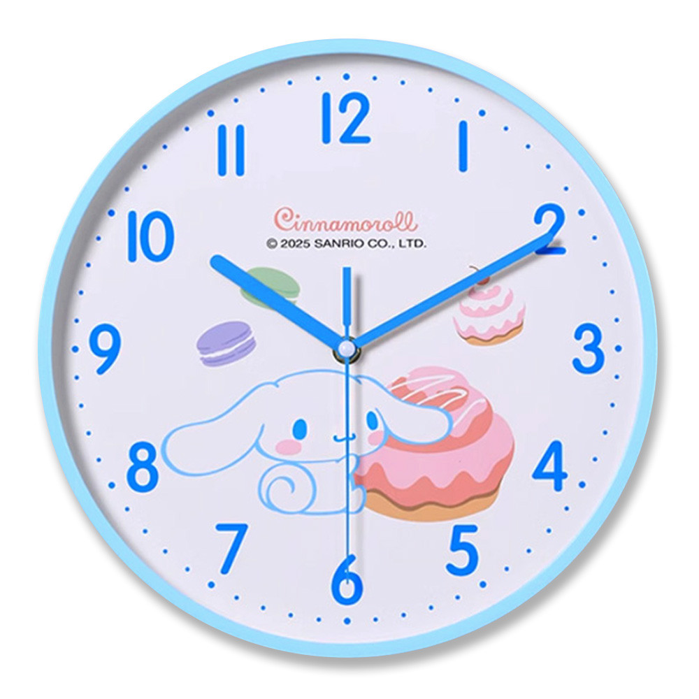 성창 벽시계 산리오 캐릭터 무소음 시계 (시나모롤) 예쁜 인테리어 디자인