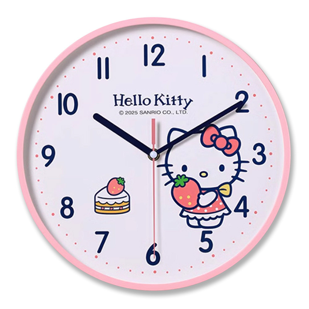 성창 벽시계 산리오 캐릭터 무소음 시계 (헬로키티) 예쁜 인테리어 디자인