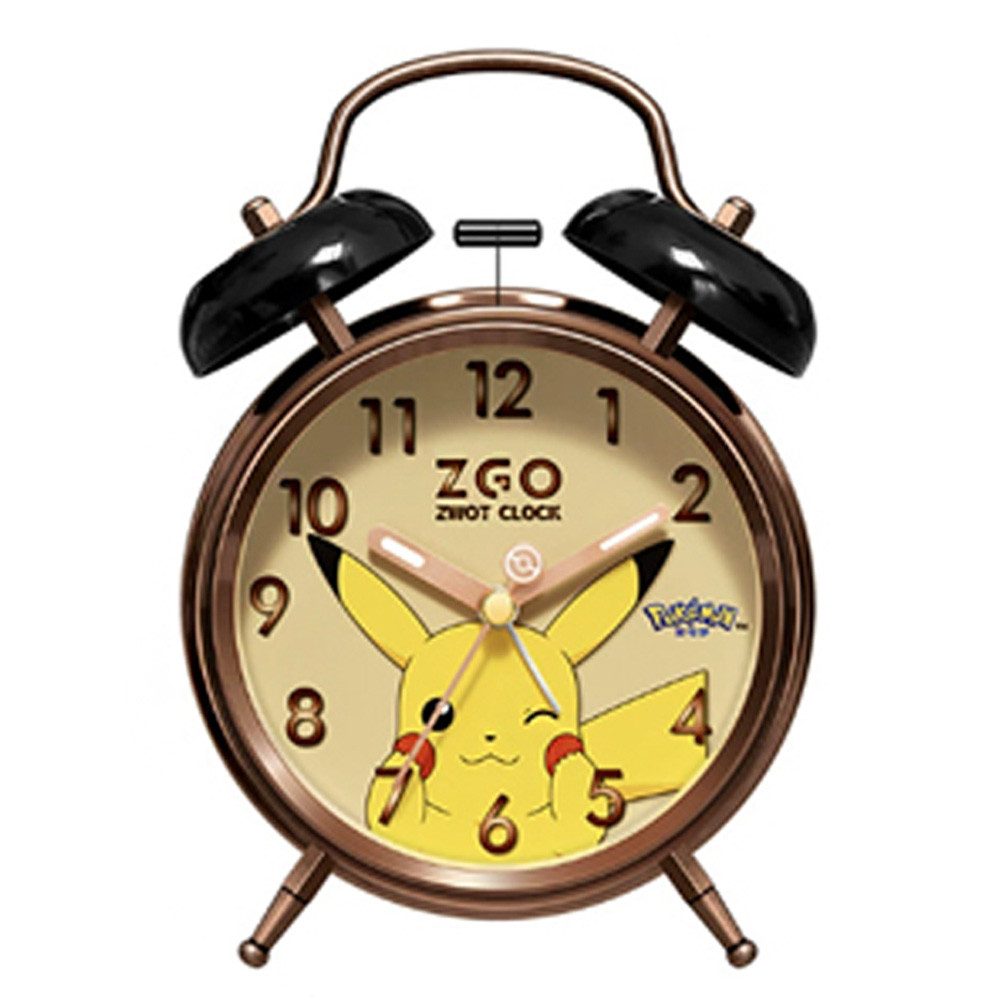 나라 알람시계 포켓몬 자명종 시계 (브론즈) 캐릭터 예쁜 탁상시계