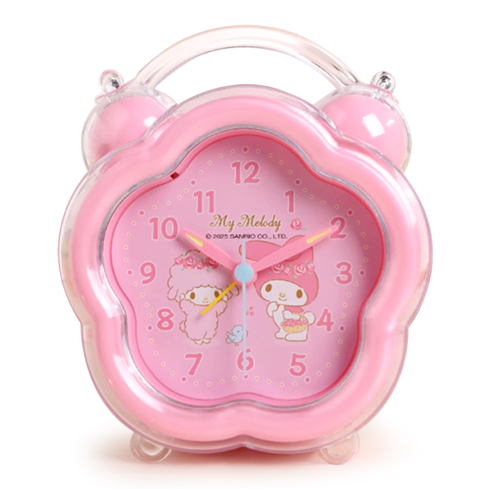 나라 알람시계 산리오 플라워 알람 시계 (마이멜로디) 캐릭터 예쁜 탁상시계