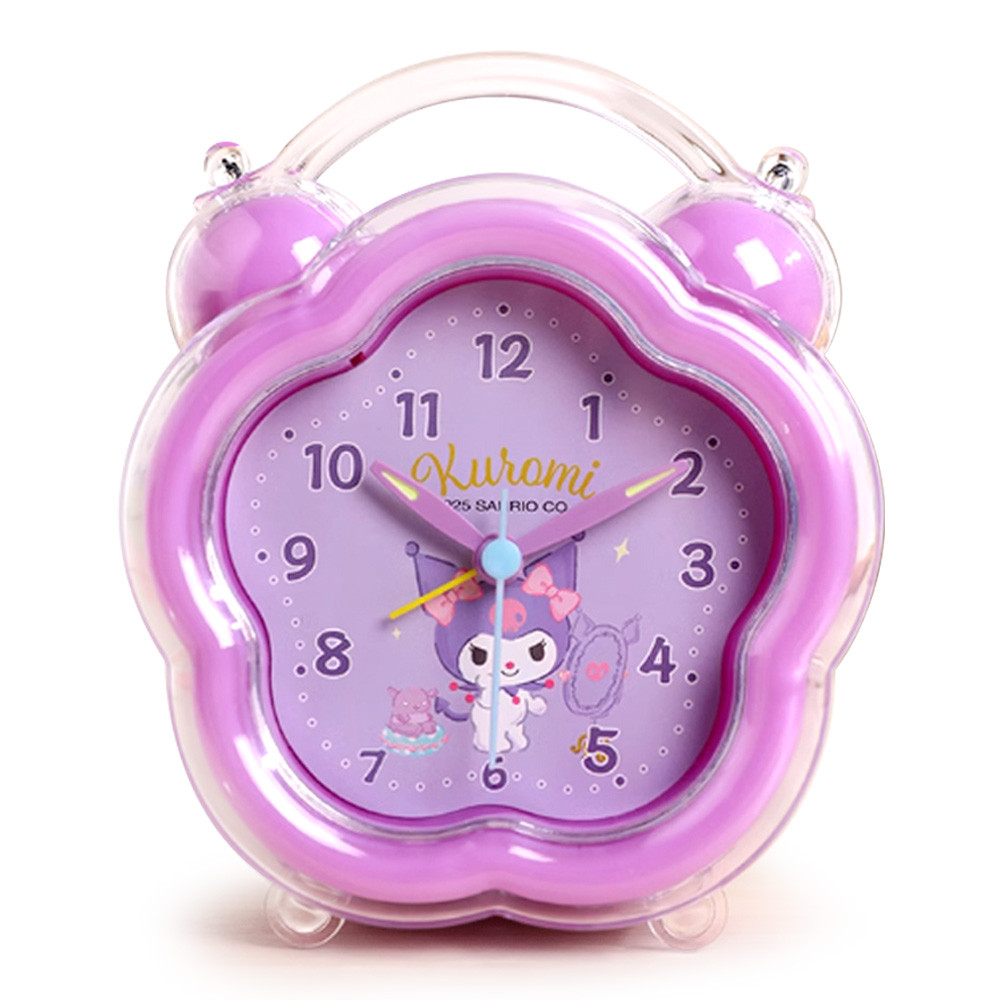 나라 알람시계 산리오 플라워 알람 시계 (쿠로미) 캐릭터 예쁜 탁상시계
