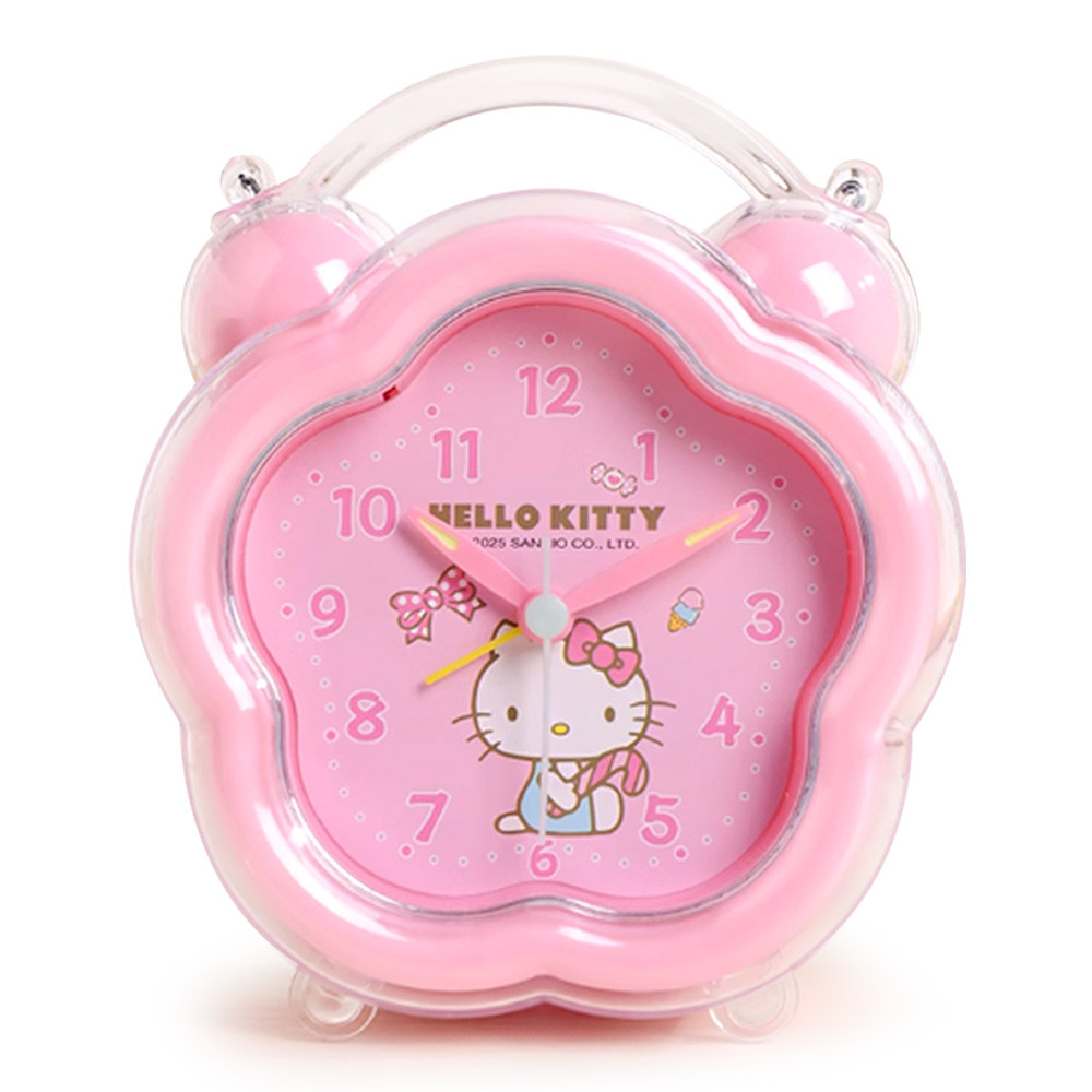 나라 알람시계 산리오 플라워 알람 시계 (헬로키티) 캐릭터 예쁜 탁상시계