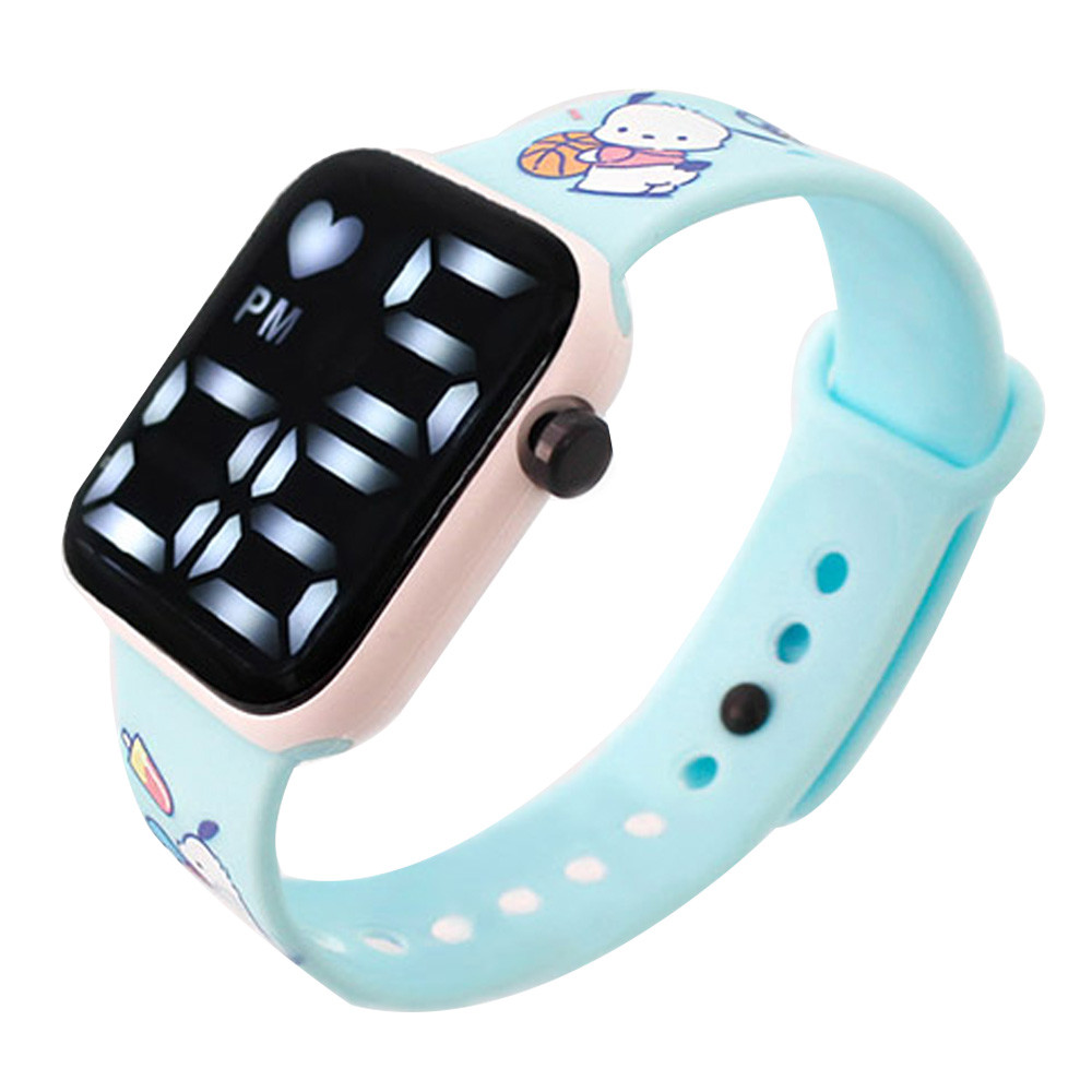 윙하우스 손목시계 포차코 스퀘어 LED 전자시계 어린이 아동 예쁜시계