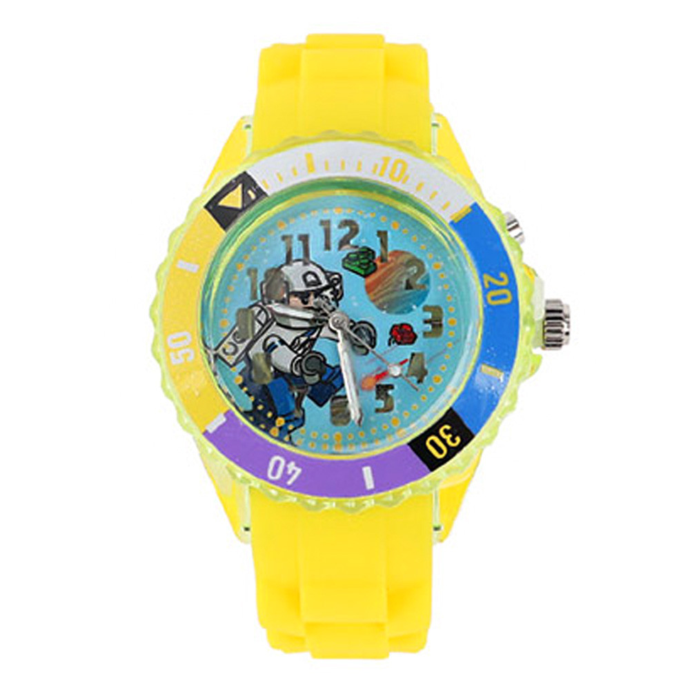 윙하우스 손목시계 옥스포드 블록 베젤 라이트 워치 (옐로우) 어린이 아동 시계