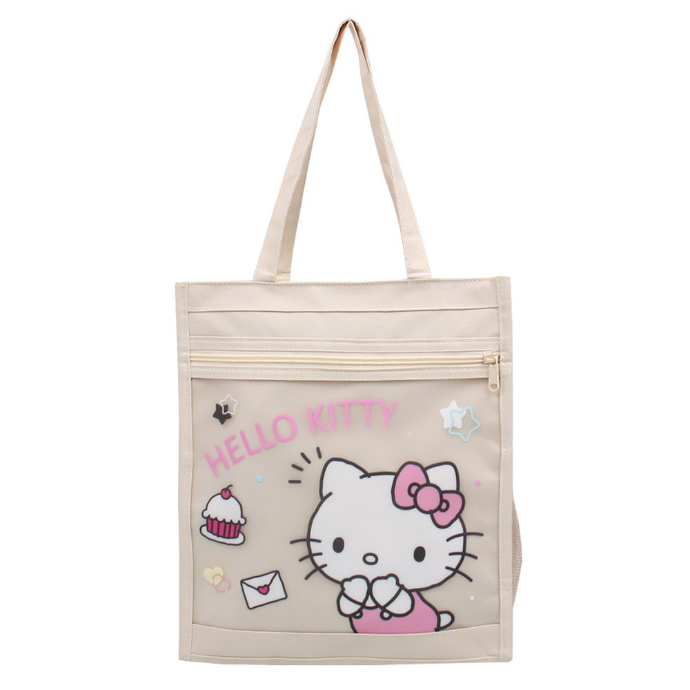 나라 학생보조가방 헬로키티 스타 보조가방 실내화 주머니 신발주머니