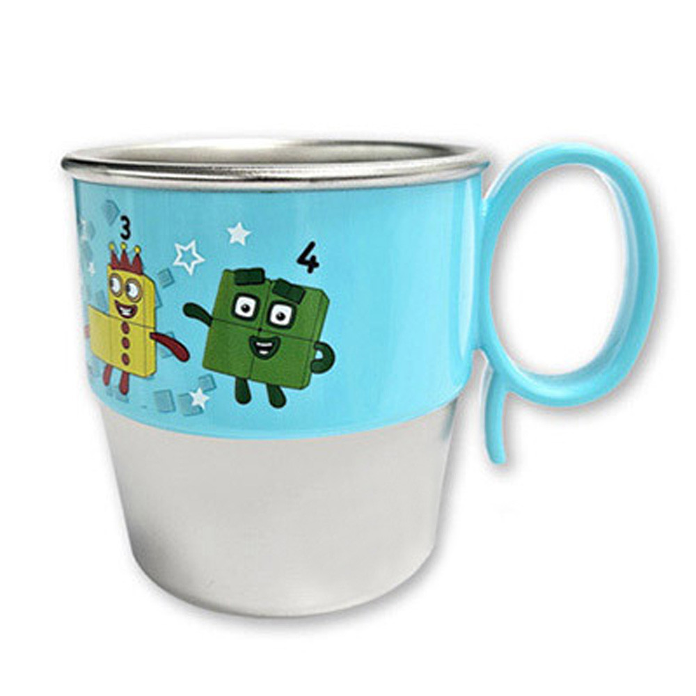 유유 아기컵 넘버블럭스 손잡이 스텐컵 유아컵