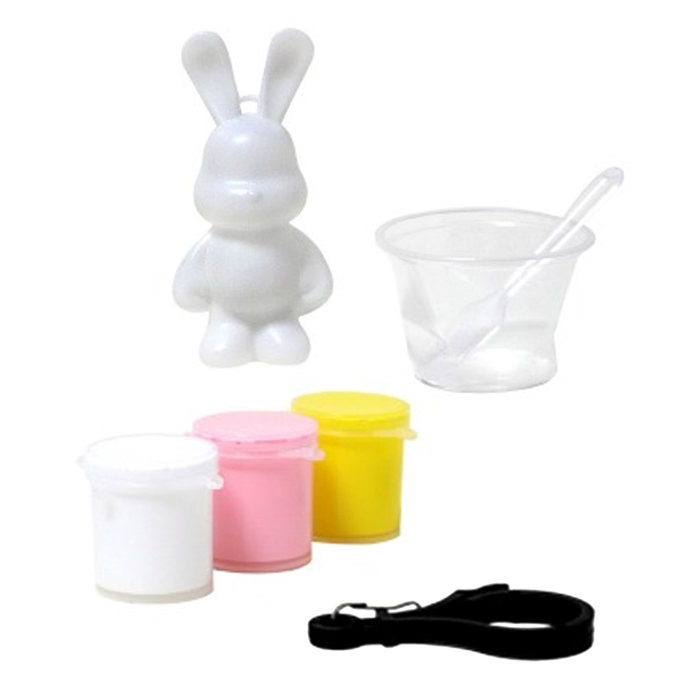 키즈맘아트 푸어링 아트 페인트 토끼 키링 만들기 스위트 세트
