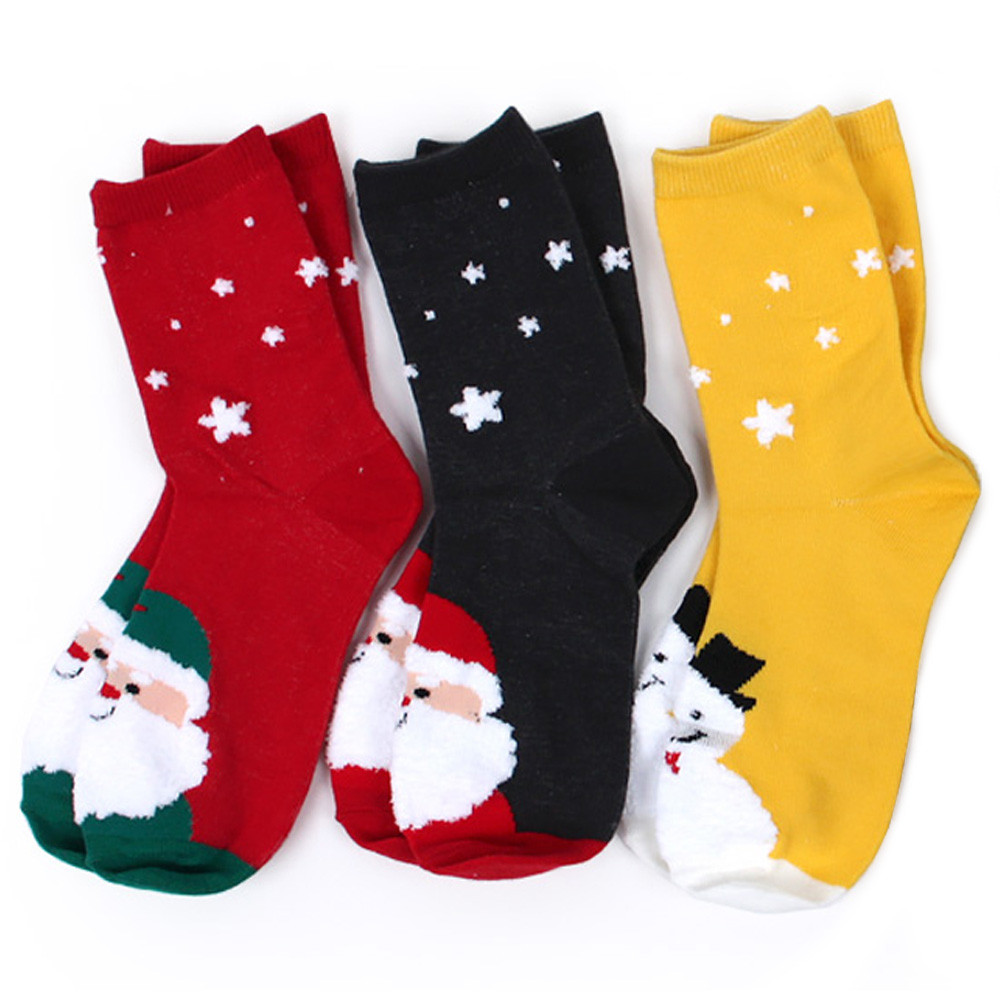 새실텍스피아 아동양말 엔젤테디 반짝 크리스마스 발목 양말 3족 (택1) 어린이양말
