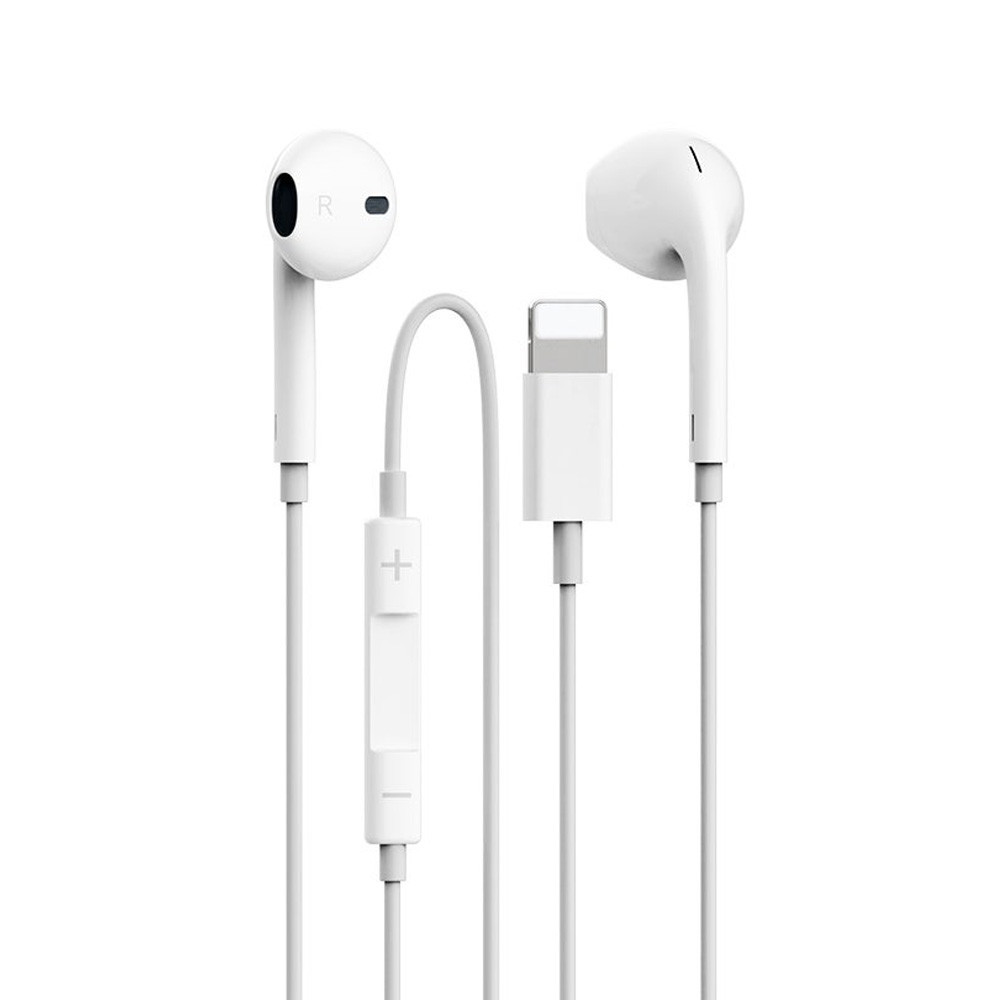 팬택 이어폰 이어핏 오픈형 다이나믹 유선이어폰 8핀 (화이트) (종이패키지) (TRME-02)