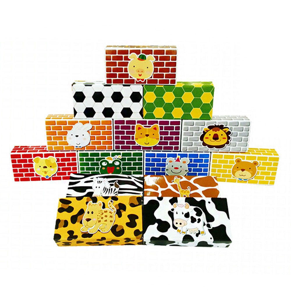 가꿈 종이블럭 작은블럭 50pcs (여러가지패턴) (NO.267) 블록 블럭 완구