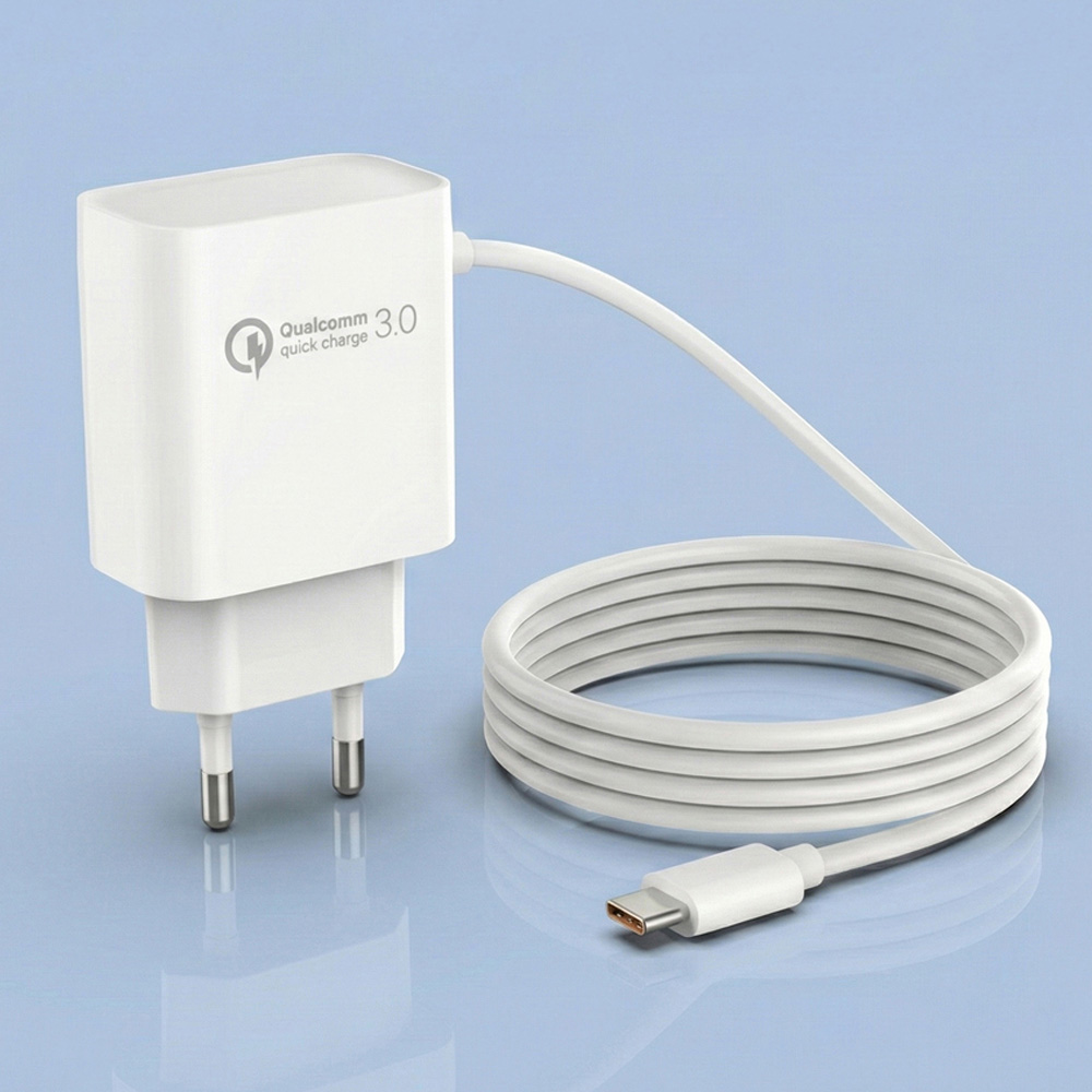베온 가정용고속충전기 MAX 18W QC3.0 18W 일체형 충전기 (2M) 핸드폰고속충전기