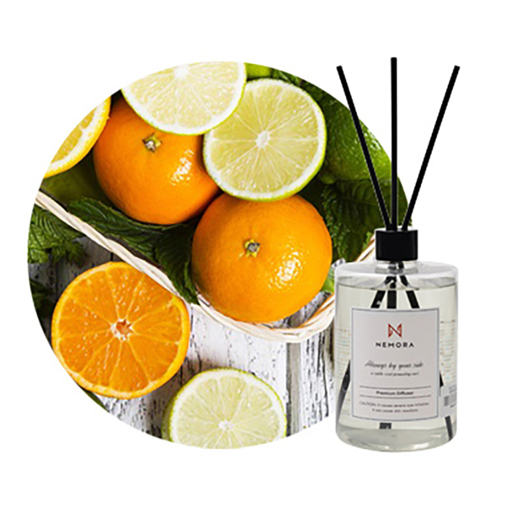 네모라 디퓨저 대용량 방향제 프리미엄 고급 500ml (라임바질만다린)