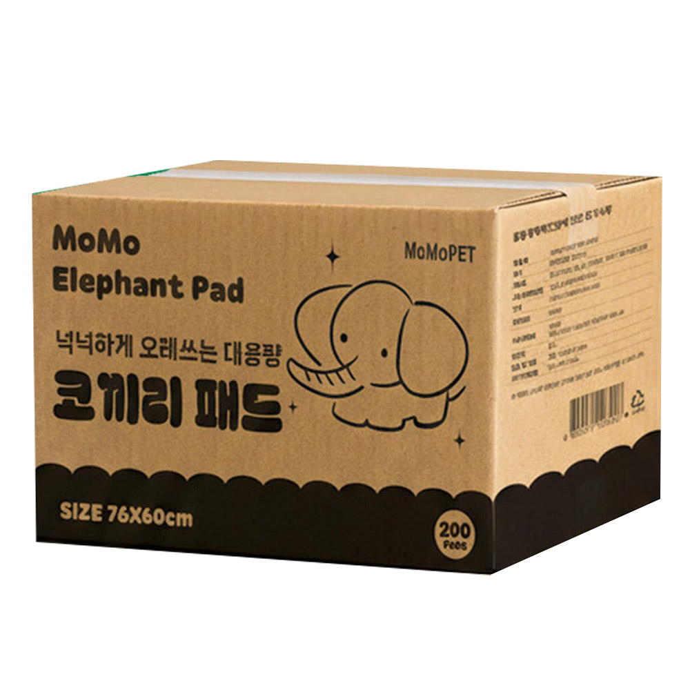 모모 배변패드 코끼리 초대형 애견패드 (레몬향) 200매