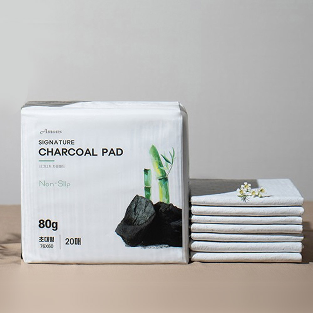 아몬스 배변패드 시그니처 차콜 논슬립패드 (초대형) 20매