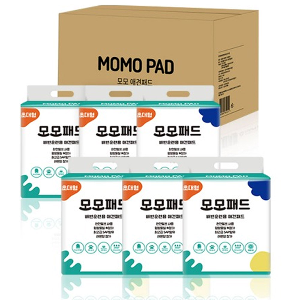 모모 배변패드 배변패드 초대형 (레몬향) 20매 x 6개 (1박스)