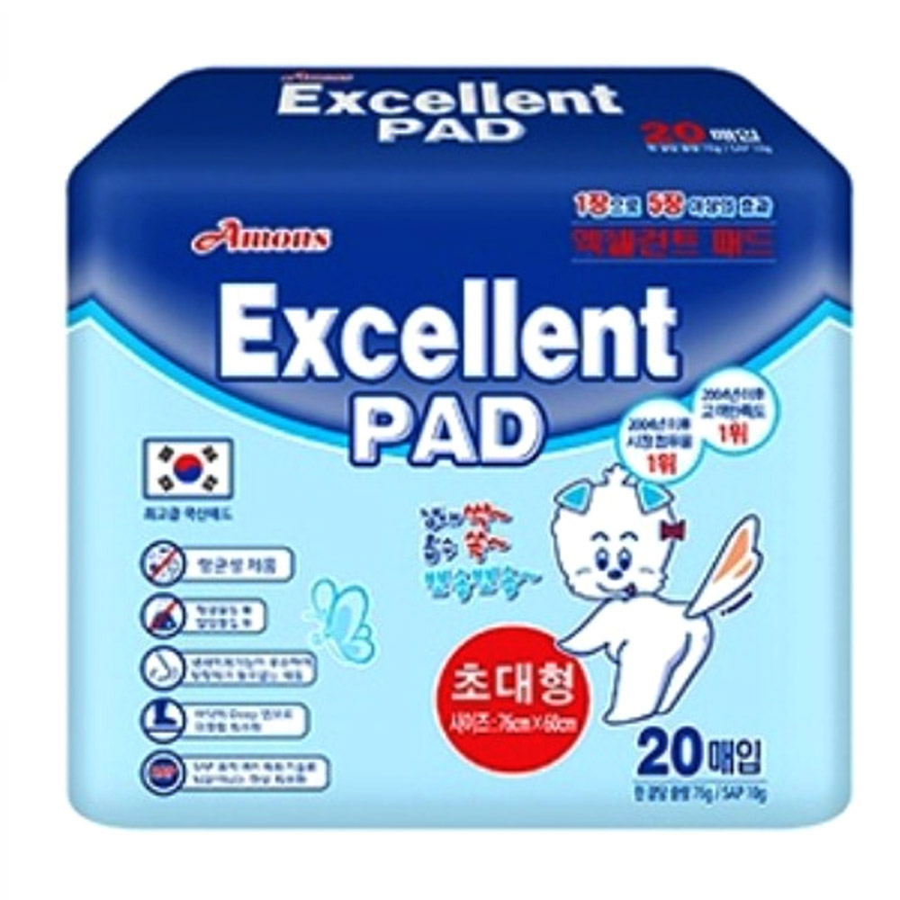 아몬스 배변패드 엑셀런트 초대형 패드 20매